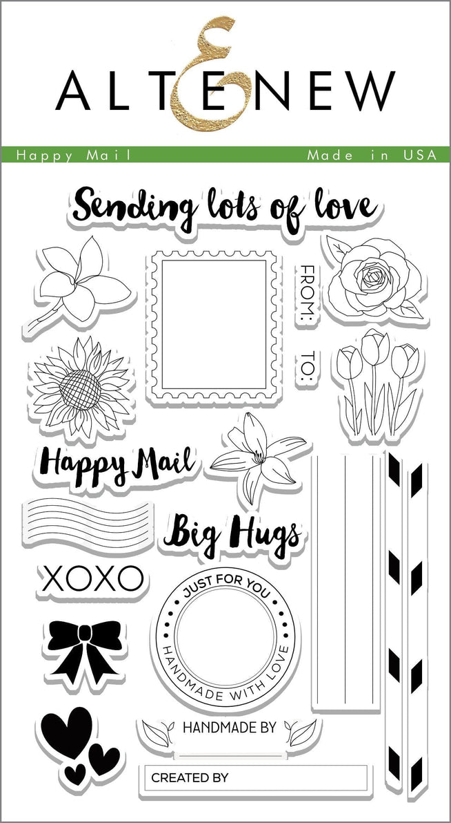 Altenew Stamp & Die Bundle Happy Mail Stamp & Die Bundle