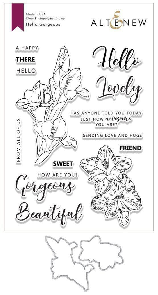 Altenew Stamp & Die Bundle Hello Gorgeous Stamp & Die Bundle