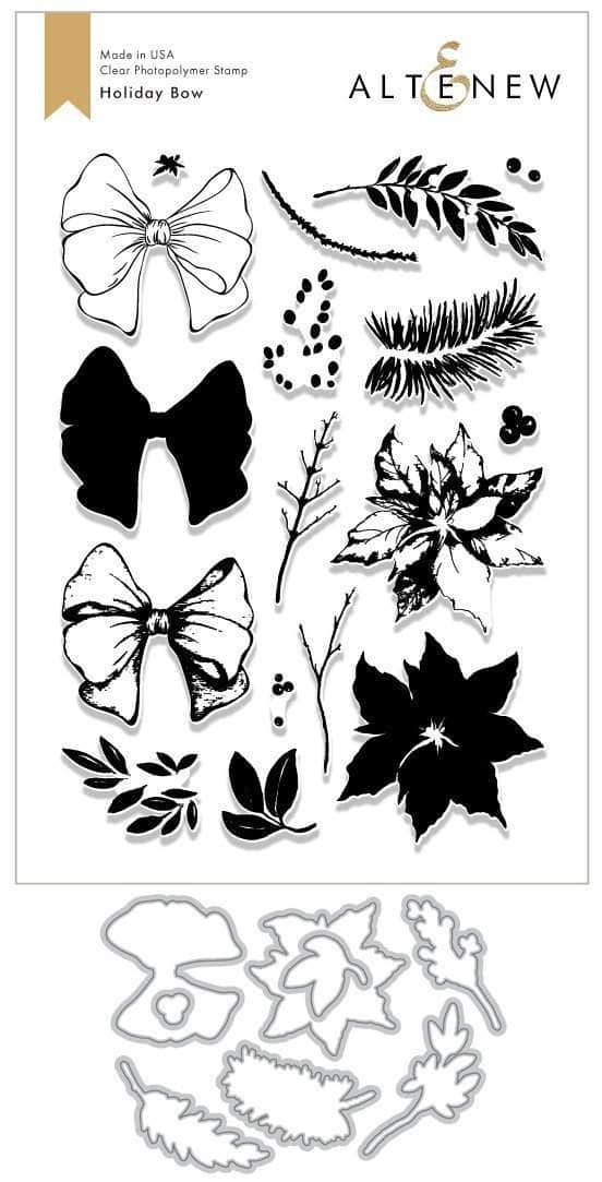 Retired - Holiday Bow Stamp & Die Bundle - Altenew