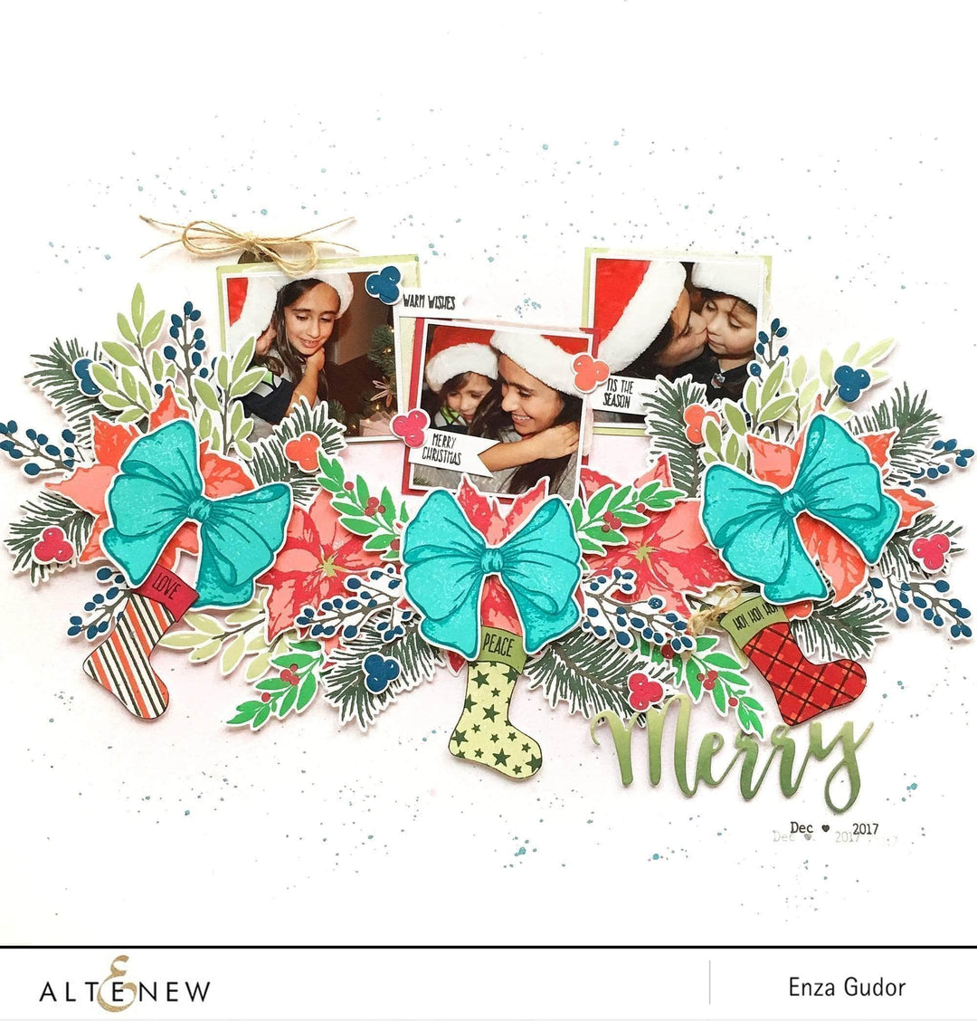 Retired - Holiday Bow Stamp & Die Bundle - Altenew