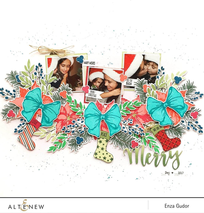 Retired - Holiday Bow Stamp & Die Bundle - Altenew