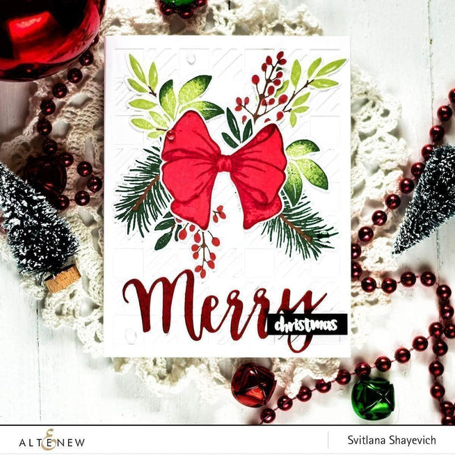 Retired - Holiday Bow Stamp & Die Bundle - Altenew