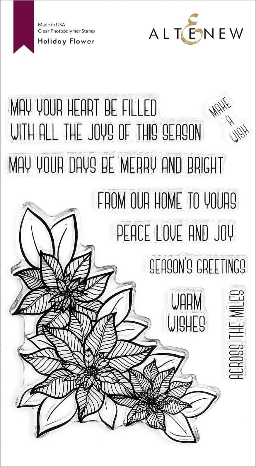 Altenew Stamp & Die Bundle Holiday Flower