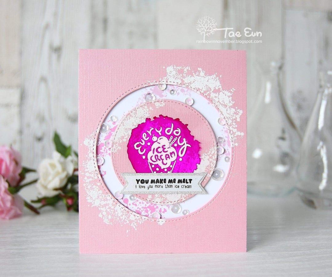 Altenew Stamp & Die Bundle Z - Ice Cream Stamp & Die Bundle