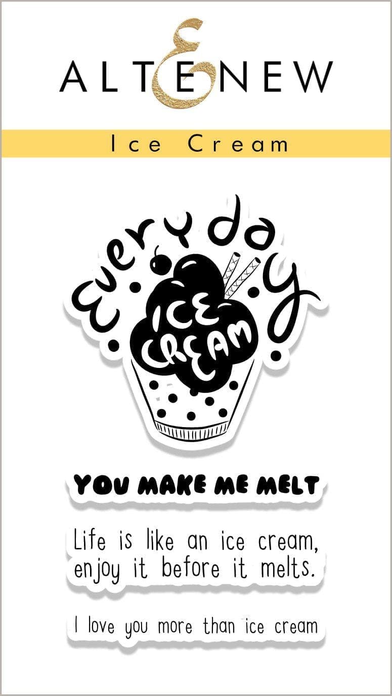 Altenew Stamp & Die Bundle Z - Ice Cream Stamp & Die Bundle