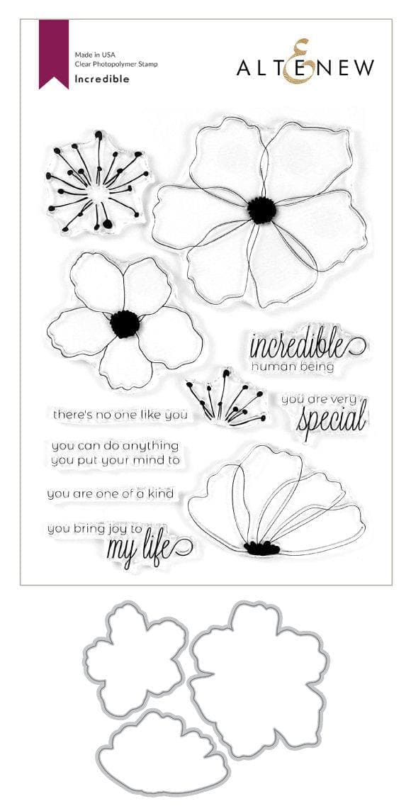 Altenew Stamp & Die Bundle Incredible Stamp & Die Bundle