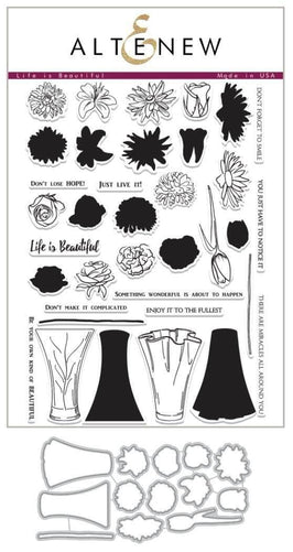 Altenew Stamp & Die Bundle Life is Beautiful Stamp & Die Bundle