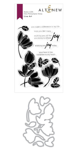 Altenew Stamp & Die Bundle Line Art Stamp & Die Bundle
