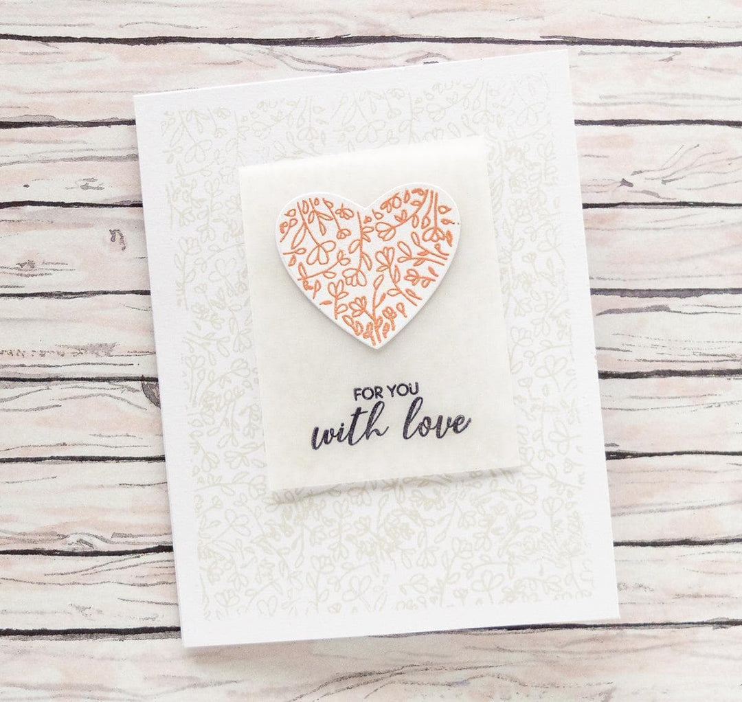 Altenew Stamp & Die Bundle Magnolia Heart Stamp & Die Bundle