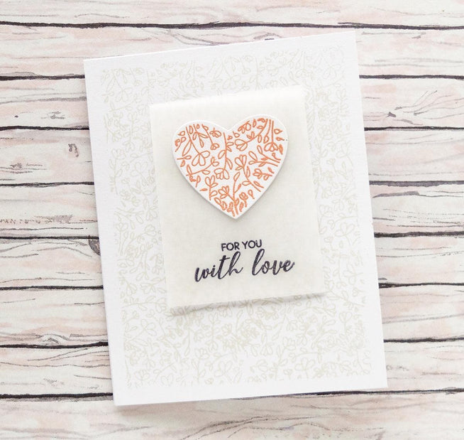Altenew Stamp & Die Bundle Magnolia Heart Stamp & Die Bundle