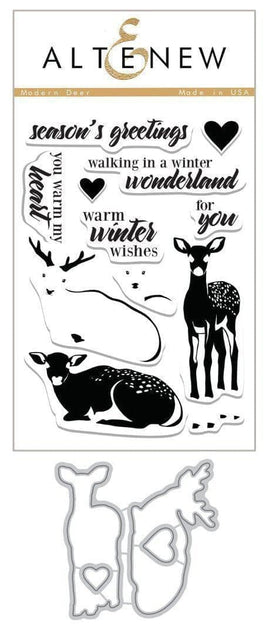 Altenew Stamp & Die Bundle Modern Deer Stamp & Die Bundle