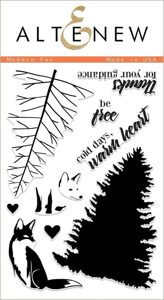Altenew Stamp & Die Bundle Modern Fox Stamp & Die Bundle