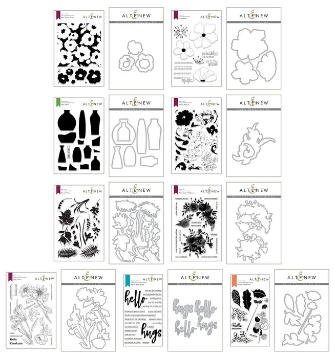Altenew Stamp & Die Bundle Nature's Beauty Coordinating Stamp & Die Bundle