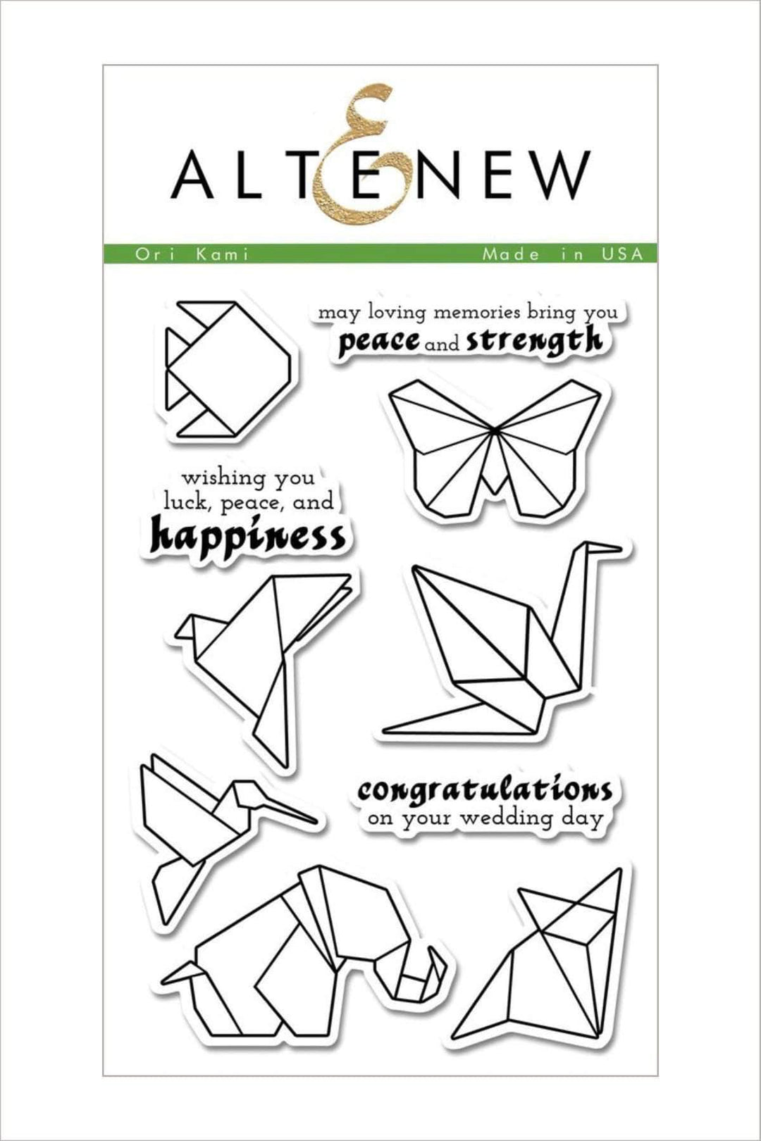 Altenew Stamp & Die Bundle Z - Ori Kami Stamp & Die Bundle