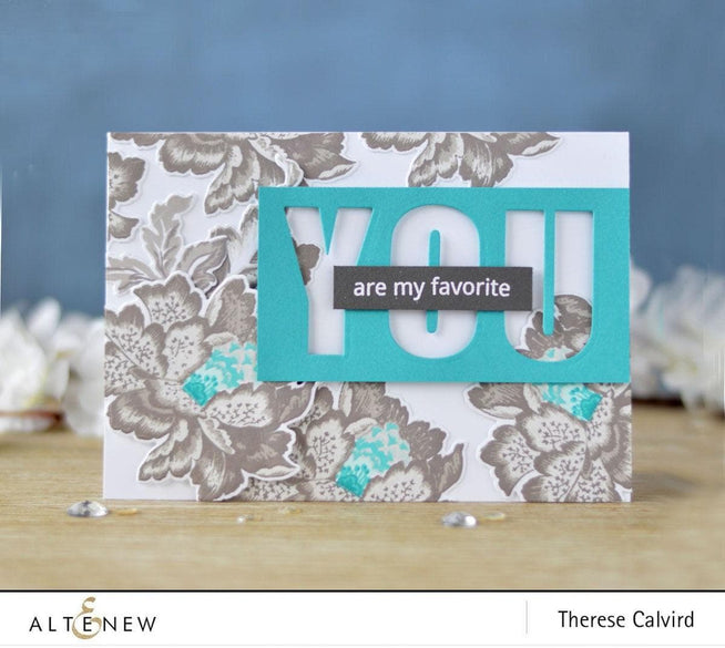 Altenew Stamp & Die Bundle Ornamental Flower Stamp & Die Bundle