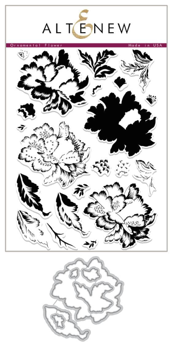 Altenew Stamp & Die Bundle Ornamental Flower Stamp & Die Bundle