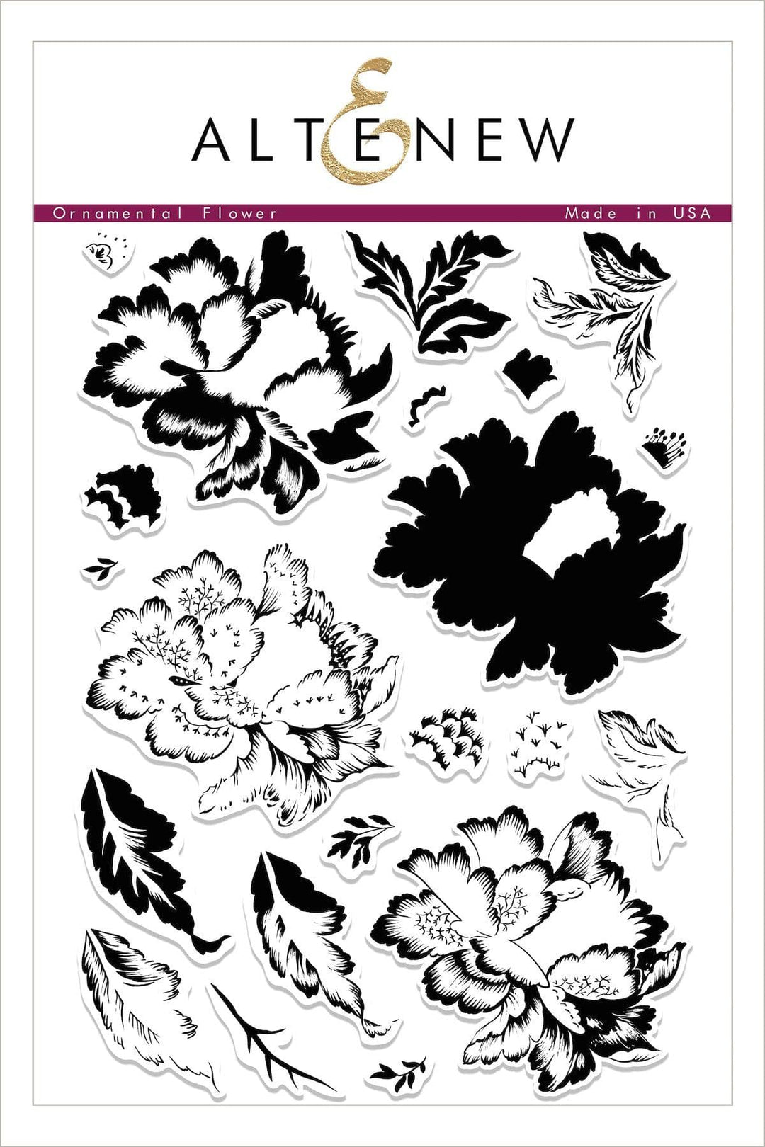 Altenew Stamp & Die Bundle Ornamental Flower Stamp & Die Bundle