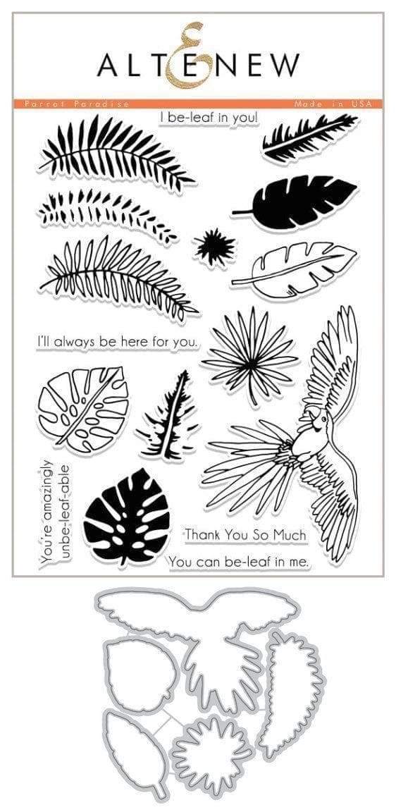 Altenew Stamp & Die Bundle Parrot Paradise Stamp & Die Bundle