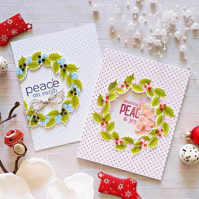 Altenew Stamp & Die Bundle Peaceful Wreath Stamp & Die Bundle