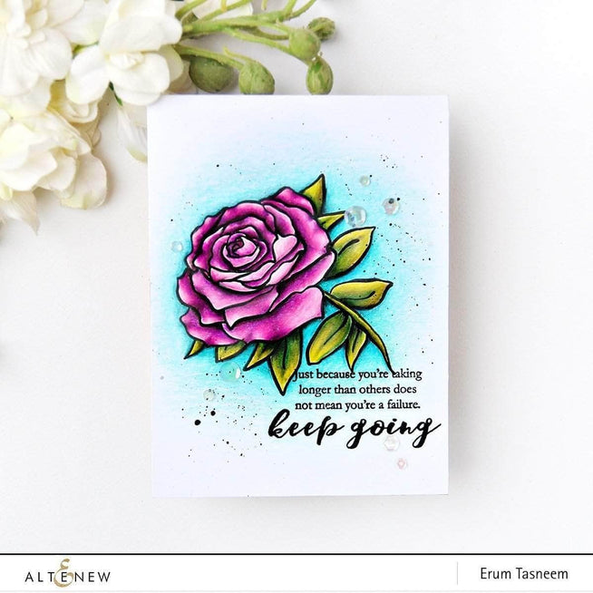 Altenew Stamp & Die Bundle Penned Rose Stamp & Die Bundle