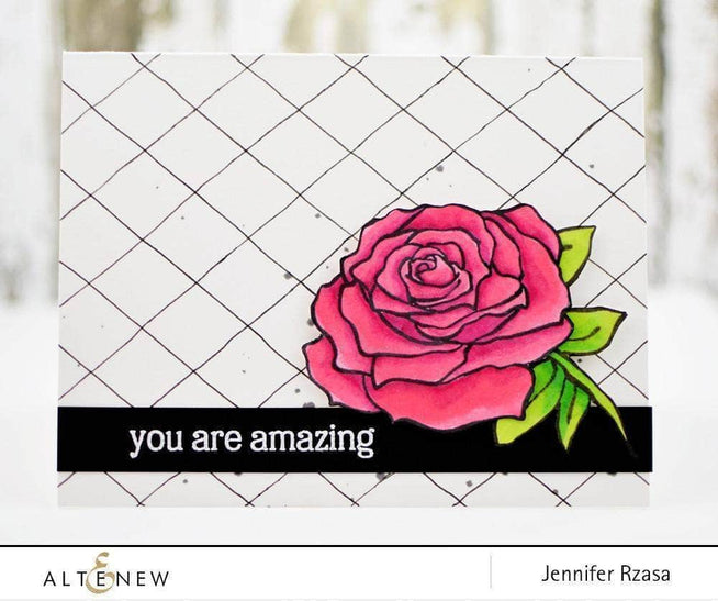 Altenew Stamp & Die Bundle Penned Rose Stamp & Die Bundle