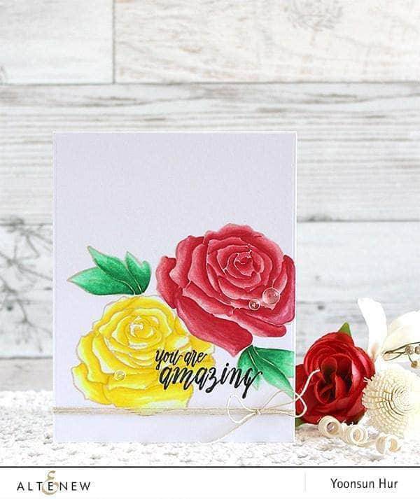 Altenew Stamp & Die Bundle Penned Rose Stamp & Die Bundle