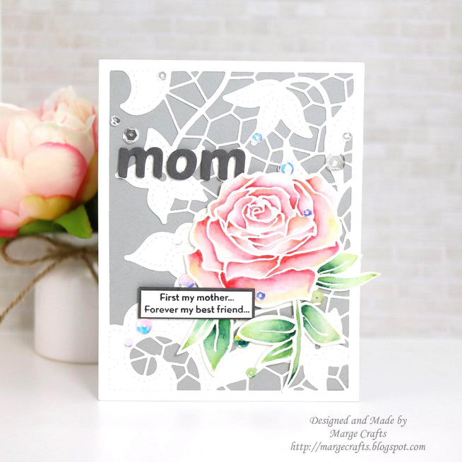 Altenew Stamp & Die Bundle Penned Rose Stamp & Die Bundle