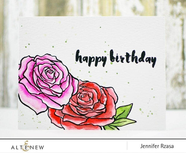 Altenew Stamp & Die Bundle Penned Rose Stamp & Die Bundle