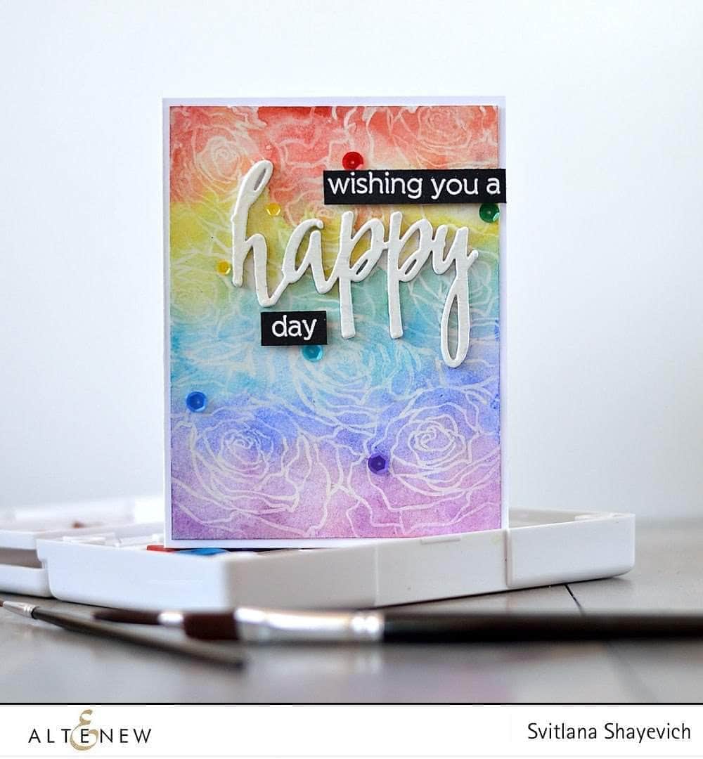Altenew Stamp & Die Bundle Penned Rose Stamp & Die Bundle