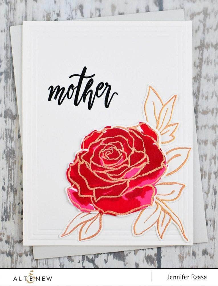 Altenew Stamp & Die Bundle Penned Rose Stamp & Die Bundle