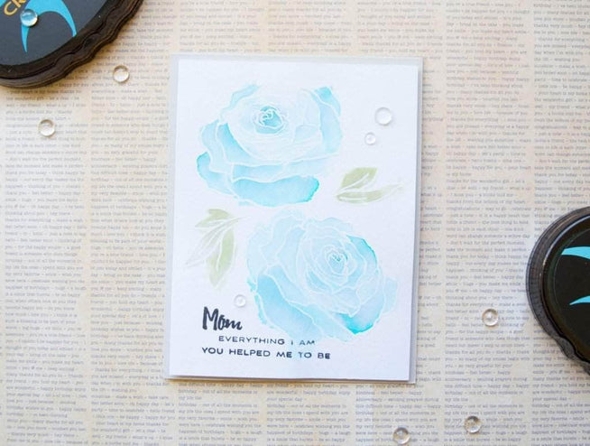 Altenew Stamp & Die Bundle Penned Rose Stamp & Die Bundle