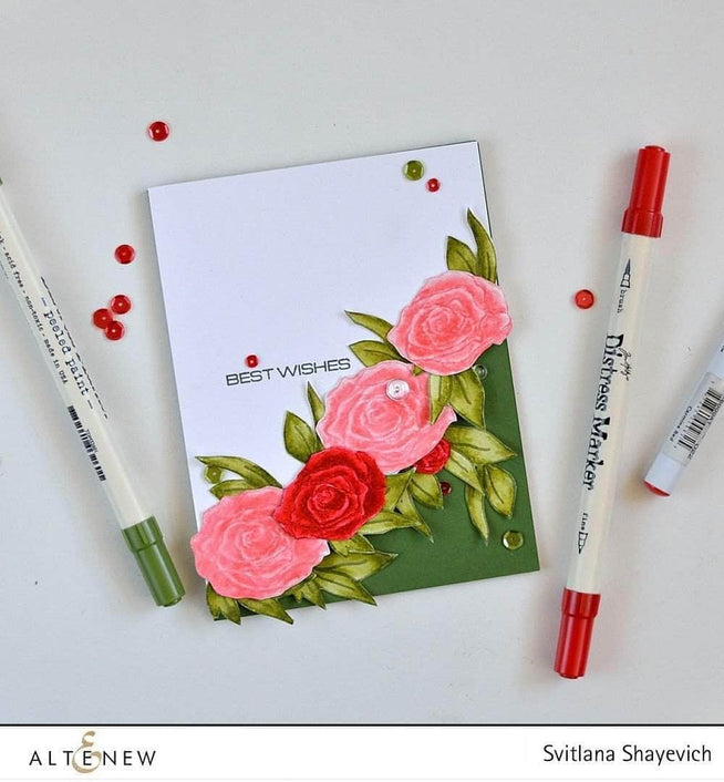 Altenew Stamp & Die Bundle Penned Rose Stamp & Die Bundle