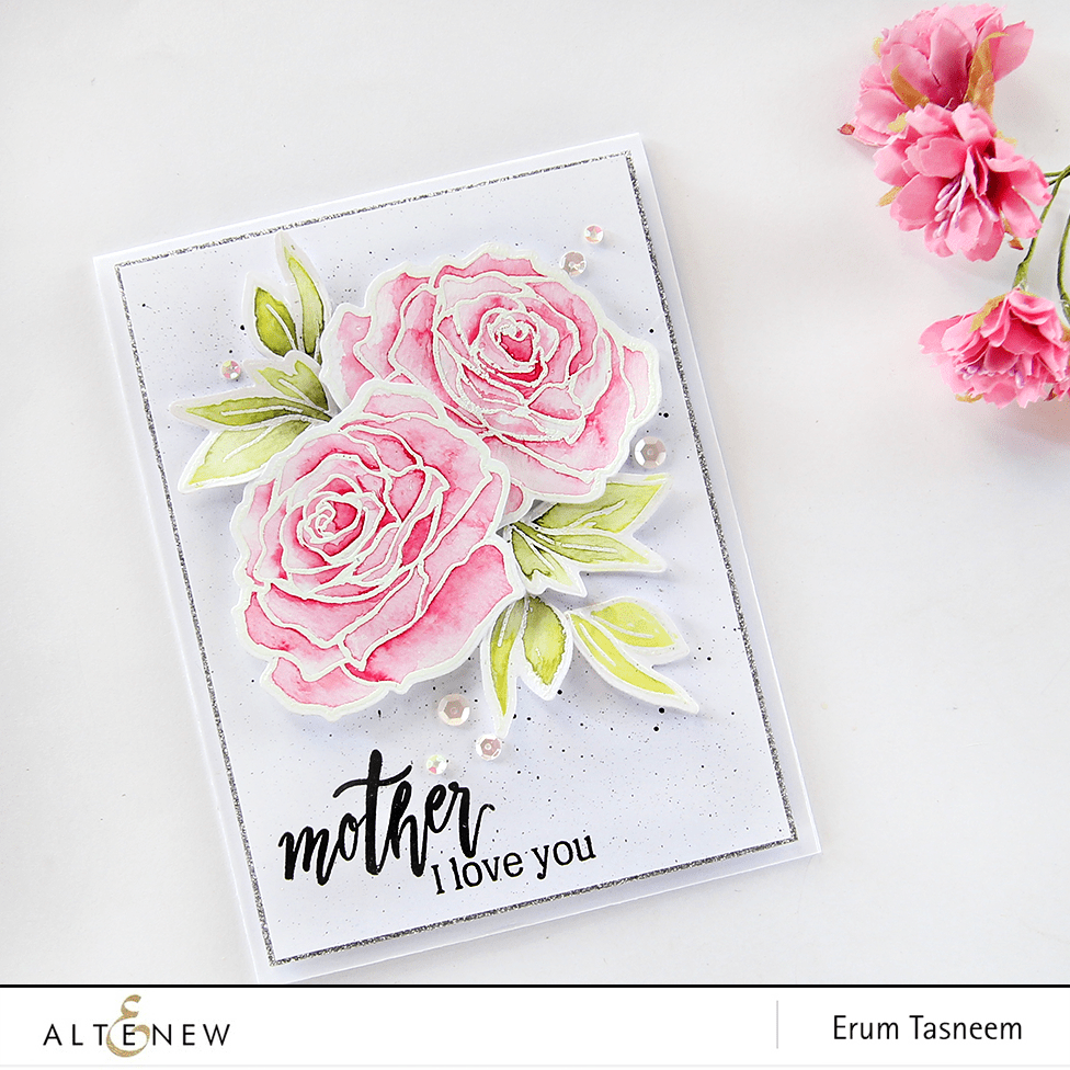 Altenew Stamp & Die Bundle Penned Rose Stamp & Die Bundle