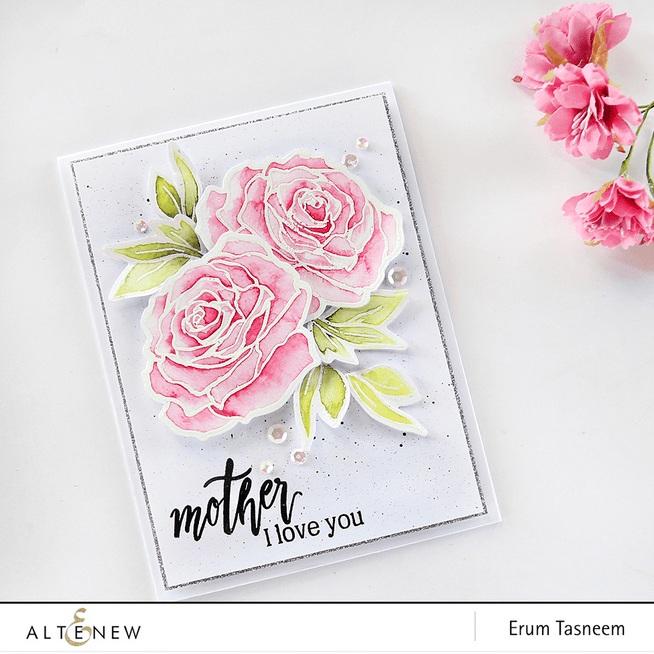 Altenew Stamp & Die Bundle Penned Rose Stamp & Die Bundle