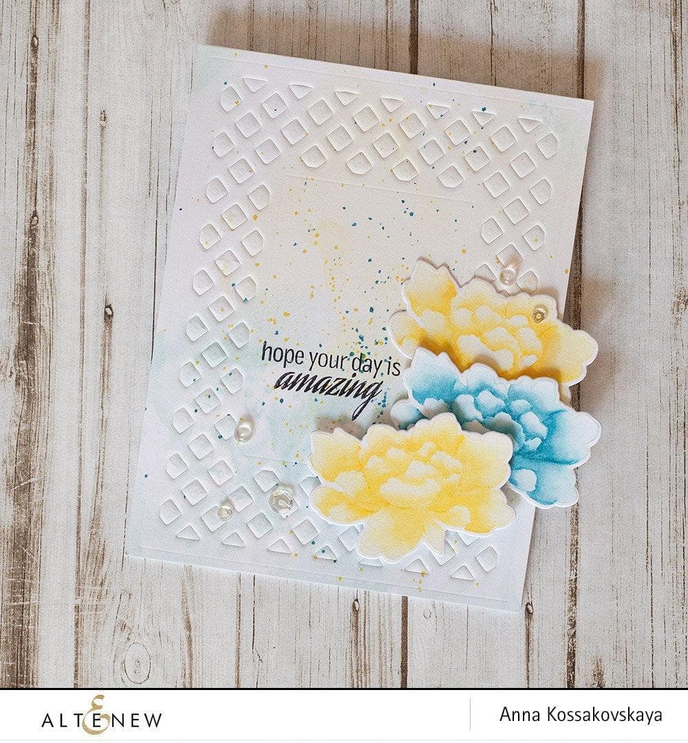 Altenew Stamp & Die Bundle Peony Scrolls Stamp & Die Bundle