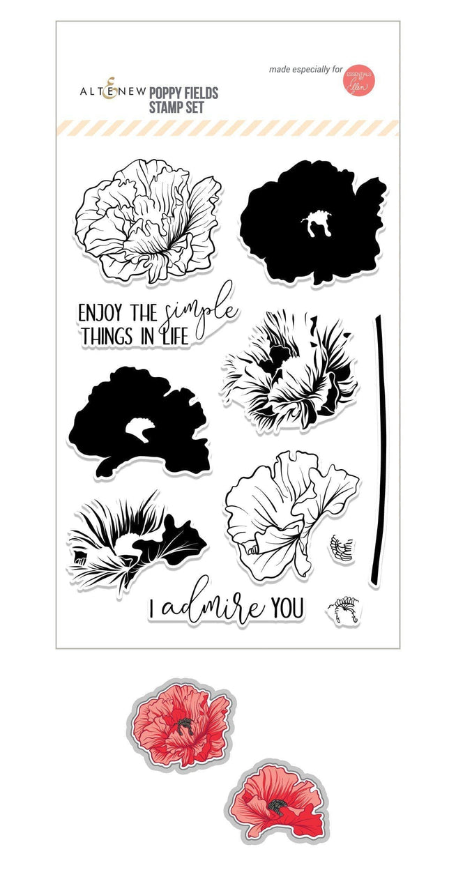 Altenew Stamp & Die Bundle Poppy Fields Stamp & Die Bundle
