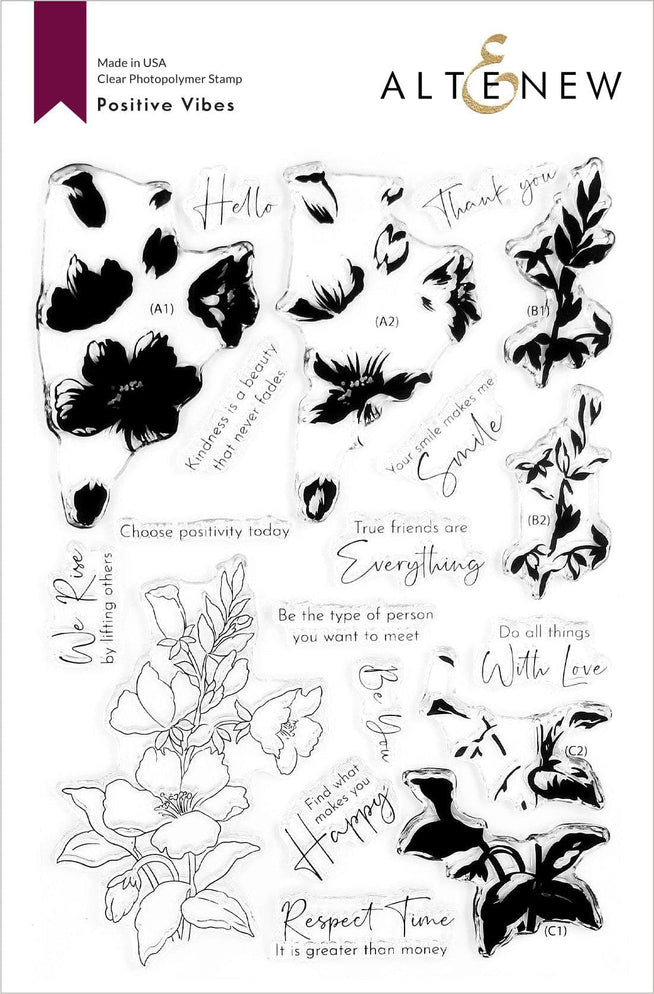 Altenew Stamp & Die Bundle Positive Vibes Stamp & Die Bundle