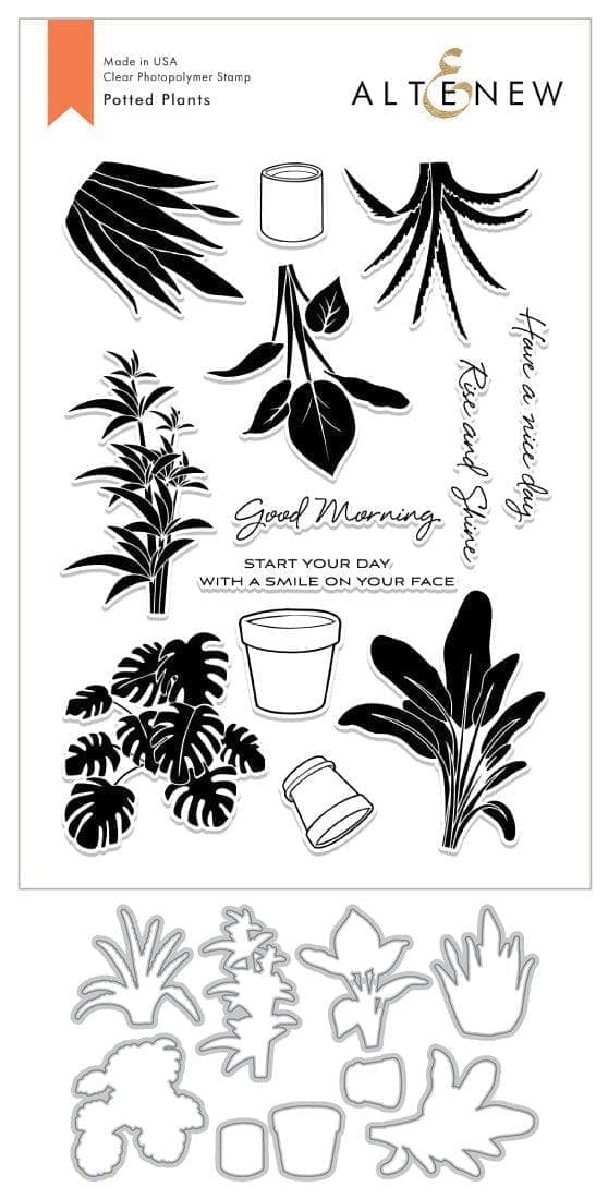 Altenew Stamp & Die Bundle Potted Plants Stamp & Die Bundle