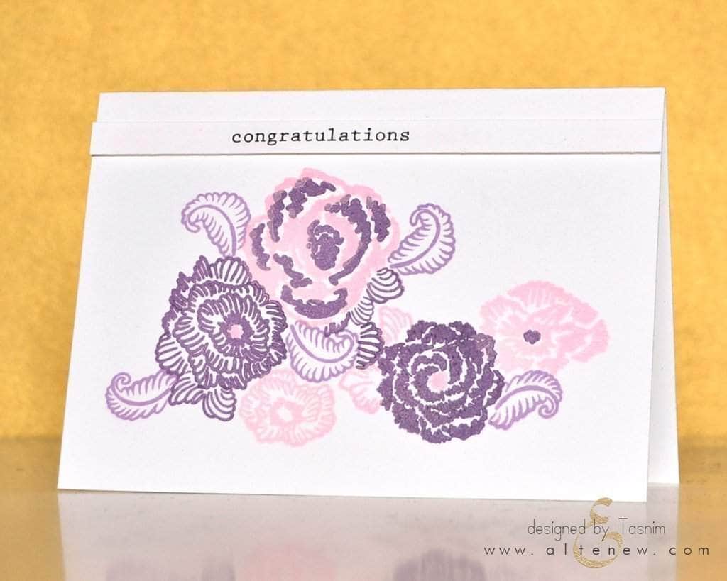 Altenew Stamp & Die Bundle Z - Scribbled Flowers Stamp & Die Bundle
