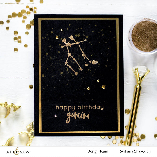 Altenew Stamp & Die Bundle Splatter Constellations Stamp & Die Bundle