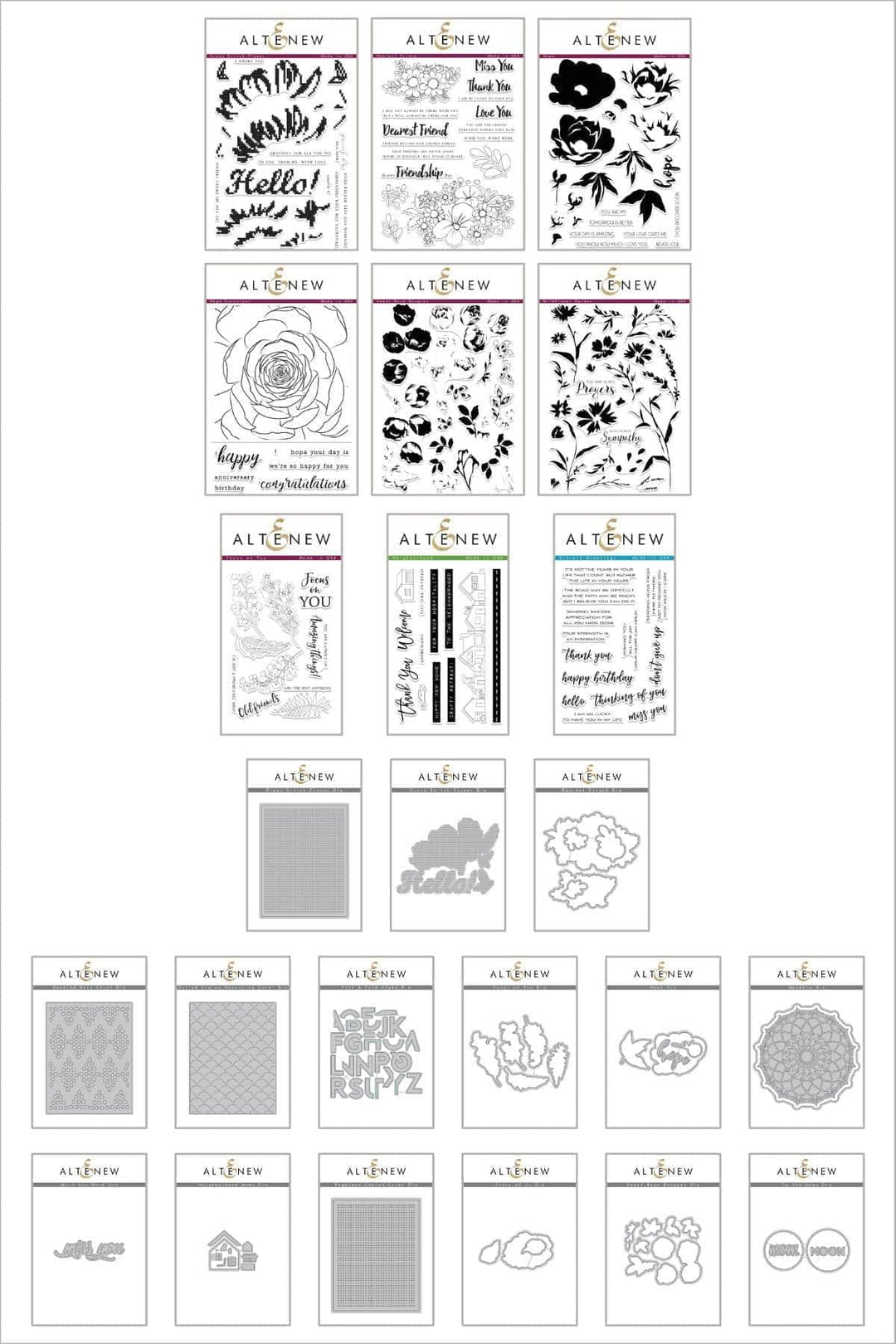 Altenew Stamp & Die Bundle Z - Stitched With Hope Stamp & Die Bundle