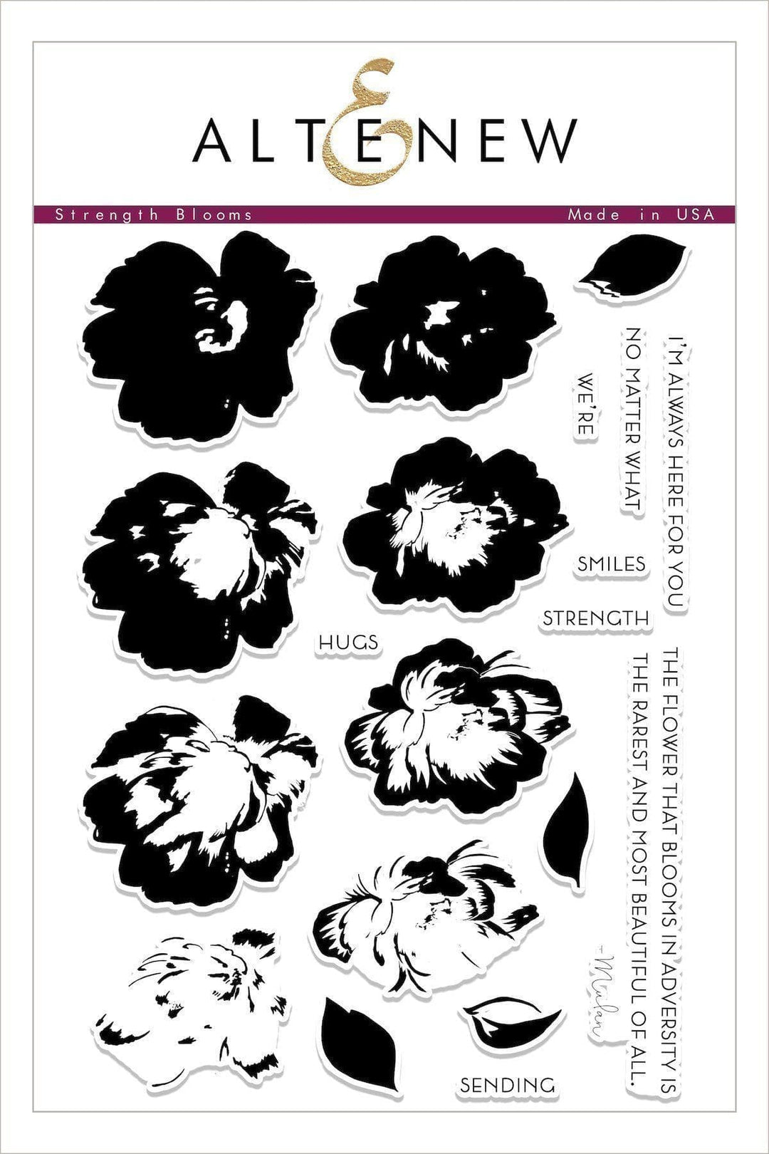 Altenew Stamp & Die Bundle Strength Blooms Stamp & Die Bundle