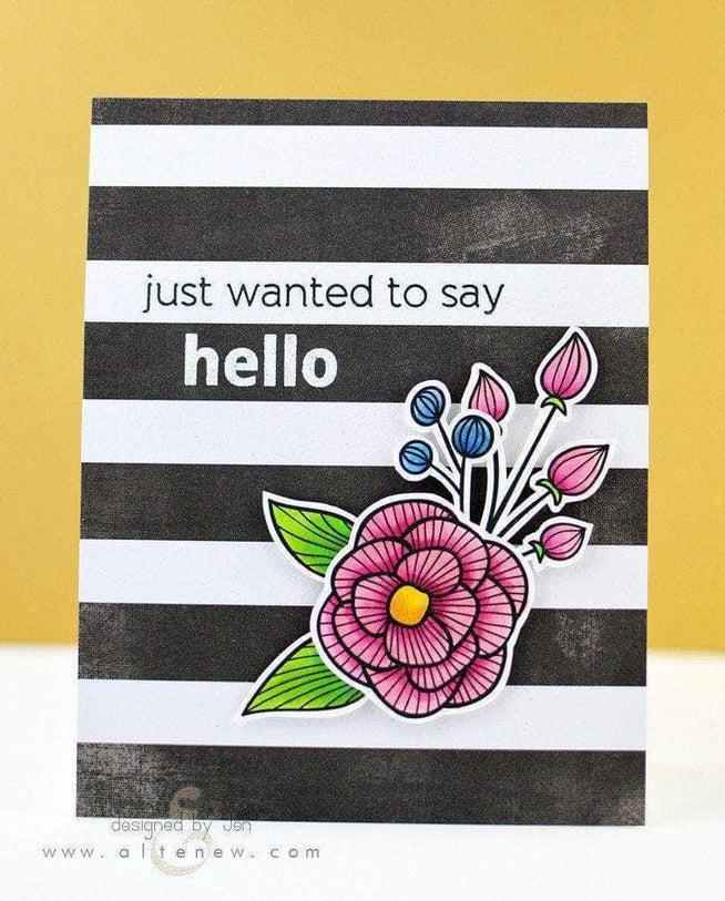 Altenew Stamp & Die Bundle Striped Florals Stamp & Die Bundle