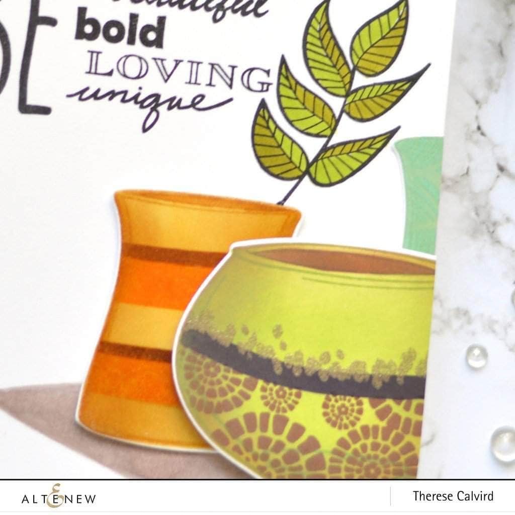 Altenew Stamp & Die Bundle Striped Florals Stamp & Die Bundle