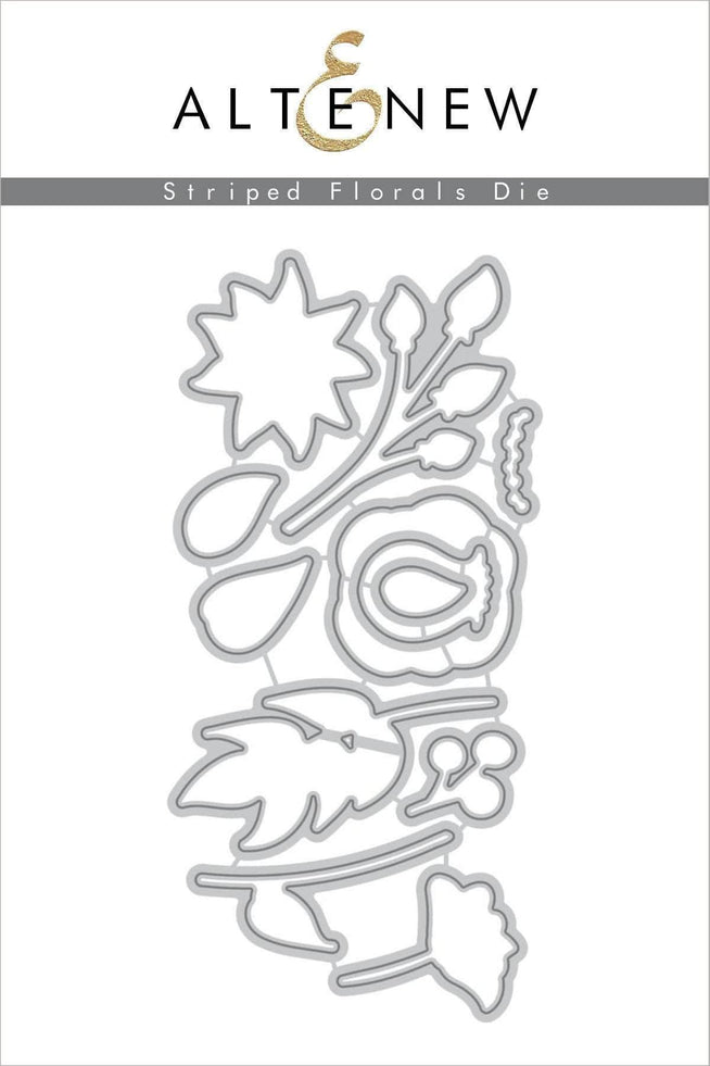 Altenew Stamp & Die Bundle Striped Florals Stamp & Die Bundle