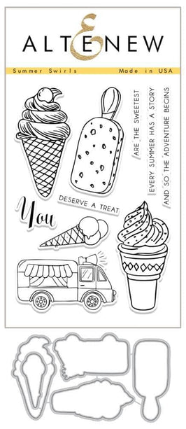 Altenew Stamp & Die Bundle Summer Swirls Stamp & Die Bundle