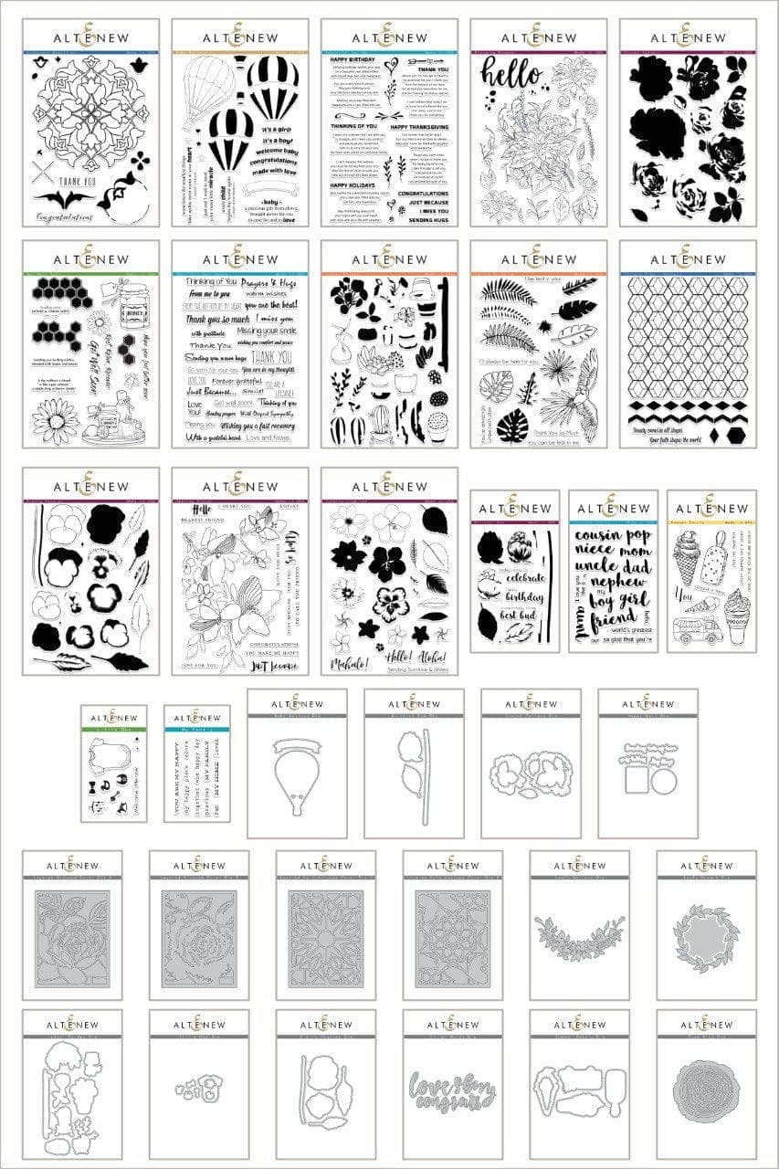 Altenew Stamp & Die Bundle Summertime Smiles Stamp & Die Bundle