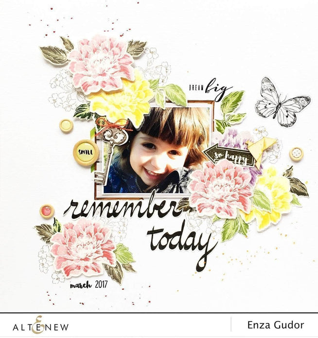 Altenew Stamp & Die Bundle Super Script Scrapbook Stamp & Die Bundle