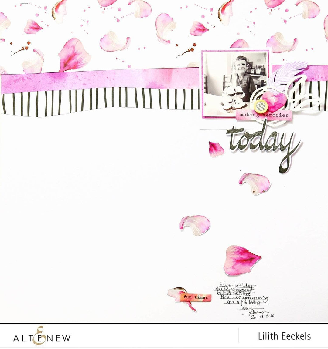 Altenew Stamp & Die Bundle Super Script Scrapbook Stamp & Die Bundle