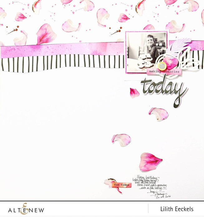 Altenew Stamp & Die Bundle Super Script Scrapbook Stamp & Die Bundle